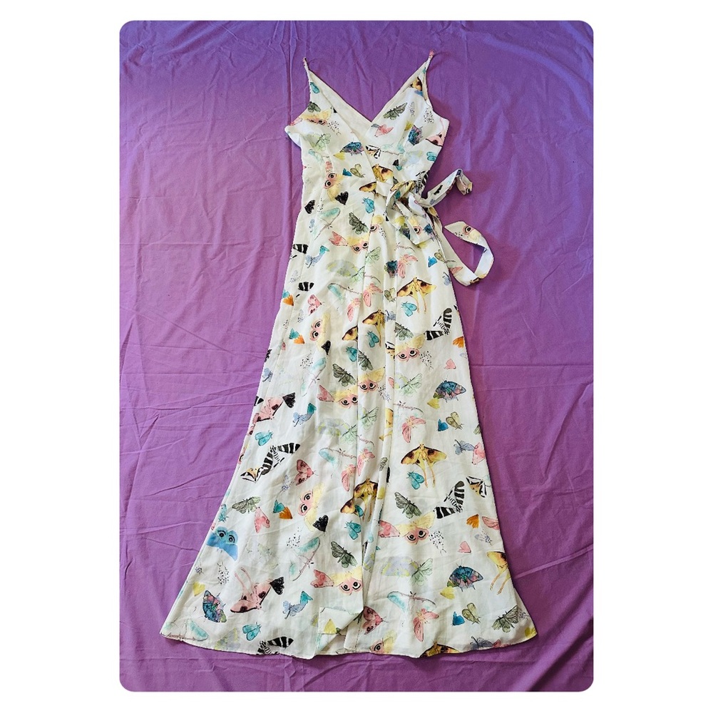 β
Hutch by Anthropologie Wrap Printed Spring Wedding Guest Maxi Dress - White β
- Picture 7 of 17